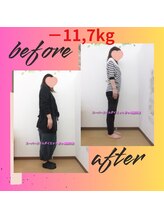 スーパースリムダイエット茅ヶ崎 茅ヶ崎整体院/3ヵ月－11,7ｋｇ減ダイエット♪
