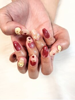 ダイアネイルサロン(DI'Aネイルサロン)/秋りんごネイル