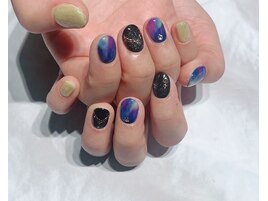 アートし放題☆宇宙系ネイル☆