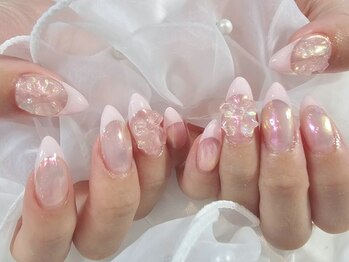 ミイネイル(Me nail)/オーロラネイル/オーロラリボン