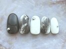 9月限定ネイル/グレー¥9500