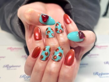 大きめドット柄☆イベントネイル