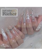 エスフィーネイルサロン リシェル(Esfy nailsalon Richer)/スカルプ　3Dフラワー
