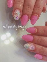 ネイル ビューティー イメージ(nail beauty image)/トレンドシェルストーンネイル
