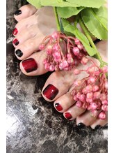 キダチ(Kidati)/ワインレッドフットネイル