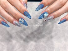 ユミ 池袋(Umi)/マグネットブルーネイルデザイン