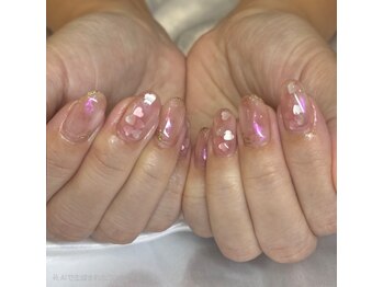 ロミー(Rommy)/ニュアンスハートホロネイル