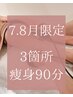 【脂肪撃退】薄着の季節に気になる3箇所を90分で痩身!! ¥12000