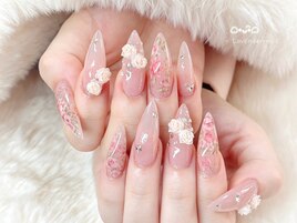バラ★ガーリーネイル