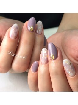 リノ ネイル(Rino nail)/spring　purple