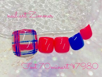 ネイルアート ジマー/フット70minart ¥7980/学割あり