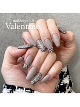 ネイルサロン ヴァレンタイン(nailsalon Valentine)/ツイードフレンチネイル