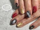 バレンタインネイル