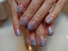 ネイル アンド ボディ ローサ(ROSA)/キラキラ ラメ グラデーション