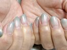 さわやかグラデーションネイル