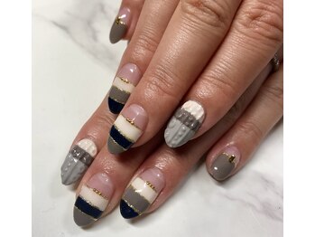 リエル(Riel)/ふわもこあったかボーダーニット