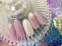 ネイルサロン カラーエイト(Nailsalon COLOR.8)/シンプル　ガーリーネイル