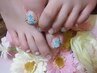 フットバス付♪  FOOT  親指2本アート
