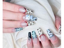 Mネイル/ヒョウ柄ネイル