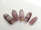 チェックネイル￥7480