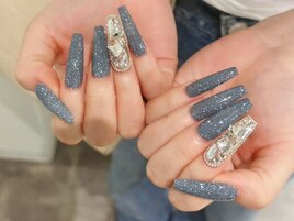 埋め尽くし　フラッシュネイル