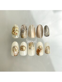 10月定額ネイルアシメデザインA