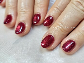 ネイル キッチン モモ(nail kitchen momo)/ルージュレッドのマグネット＊