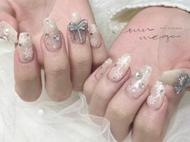 雪の結晶ネイル