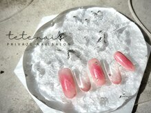 テテネイル(tete.nail)/マグフレンチ×チークネイル