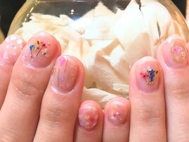 押し花ネイル