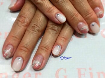 ジー フィンガー 千葉店(G)/ナチュラルブロッキングフレンチ