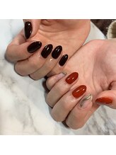 エイミー(eimy)/brown nail