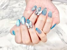 イリゼネイル(iRise nail)/マグネット蝶々ネイル