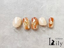 リリー 橋本店(Lily)/ブラウンミラーネイル