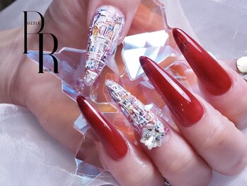 パズルリングネイル(Puzzle.ring Nail)/スカルプ＋クリスマスデザイン