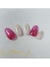 ハートホロネイル