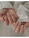 春のフレンチネイル