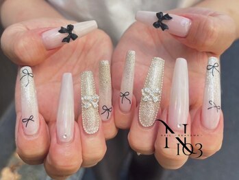イチマルサン(N゜103)の写真/イベント・トレンドネイルは是非当店に♪華やかさをPlusしてつい自慢したくなる指先へ★長さ出し/パーツ