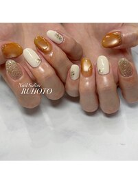 オレンジネイル