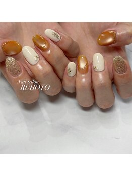 ルホート(RUHOTO)/オレンジネイル