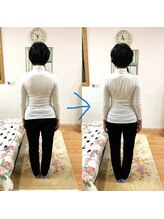 エスコート芦屋サロン/くびれが左右対称になりました