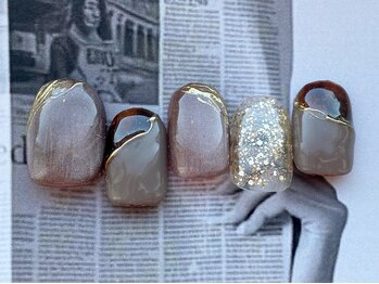 ココロ 新橋(kokoro)/12月ネイルデザイン☆華やか