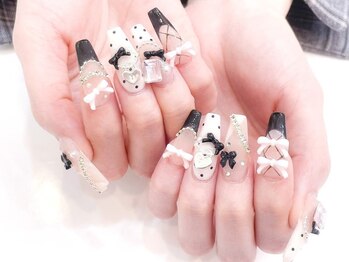 ネイルコレクション ピンク(Nail Collection Pink)/バレエコア★リボンネイル