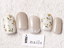 アイネイルズ 渋谷店(I nails)/スプリングフラワーネイル￥8480