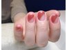 hand/nail《マシーン不使用&丁寧ケア》パラジェル施術☆各変形フレンチ ¥5720