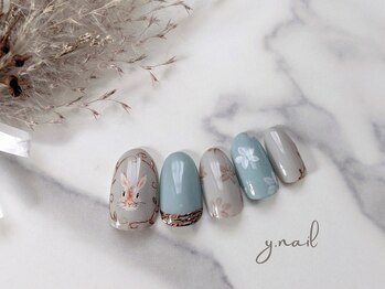 ワイネイル(Y.nail)/アンティーク風リアルうさぎ