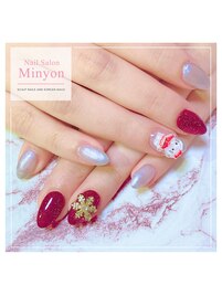 クリスマスネイル/キティちゃん
