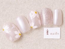 アイネイルズ 三宮店(I nails)/ナチュラルピンクフラワー
