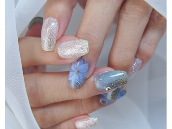 ネイルハウス(Nail house)/大人気フラワー!ブルーVer.