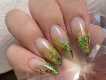 ネイルズ とんぷそん/グリーンインクネイル♪